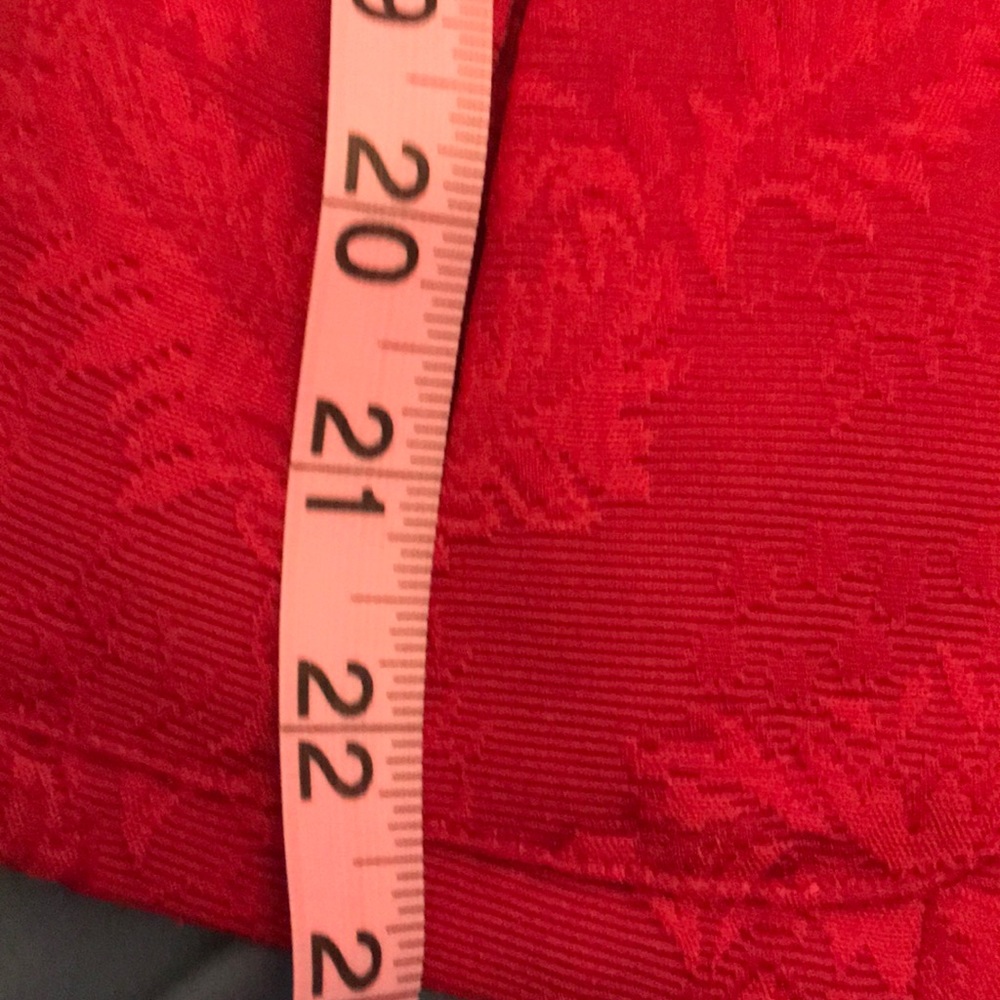 Beautiful Talbots red jacquard blazer 1X petite - Picture 10 of 11